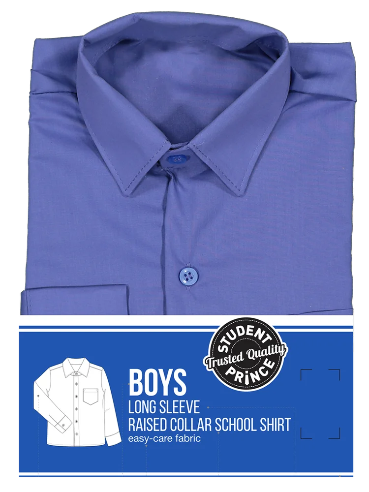 Long Sleeve Primary Raised Collar Shirt