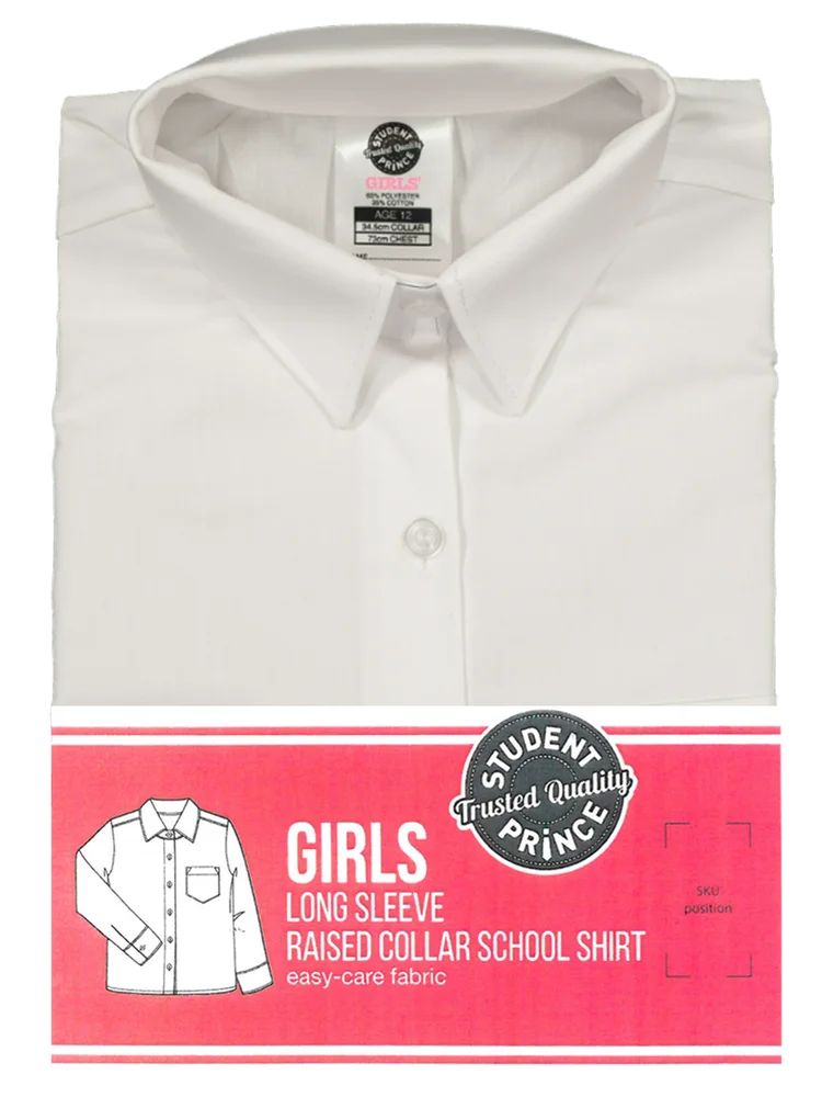 Long Sleeve High Raised Collar Shirt