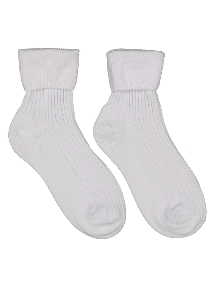 Girls White School Anklet