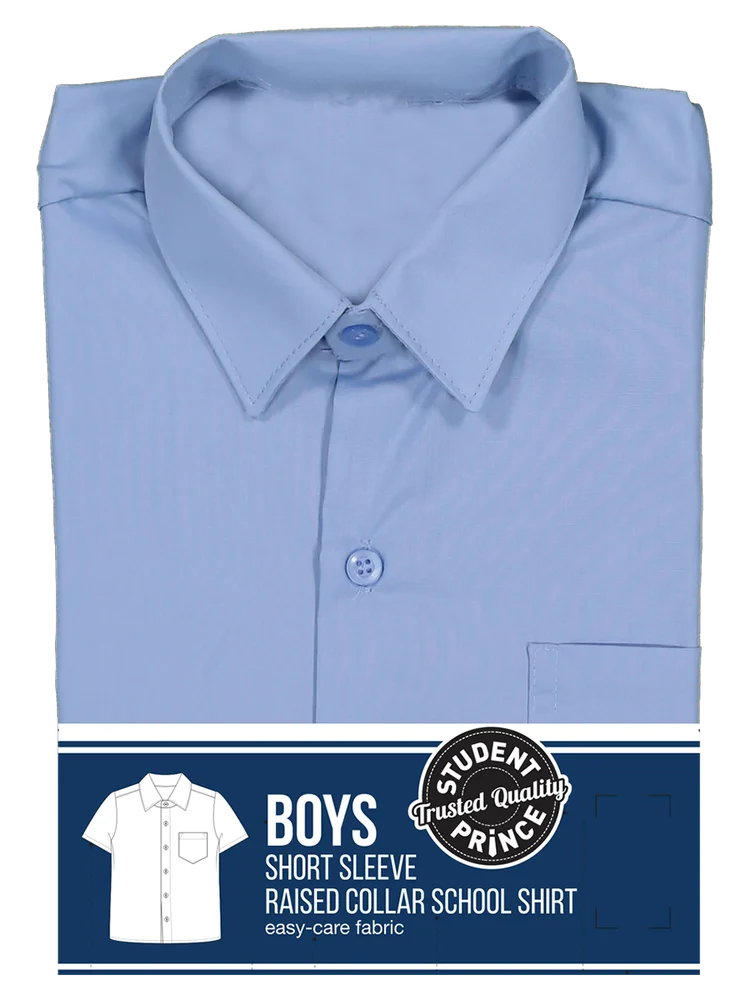 Short Sleeve Primary Raised Collar Shirt