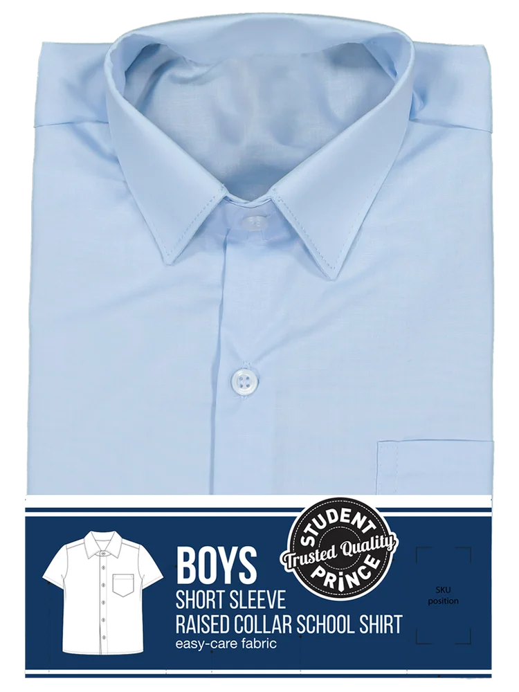 Short Sleeve Primary Raised Collar Shirt