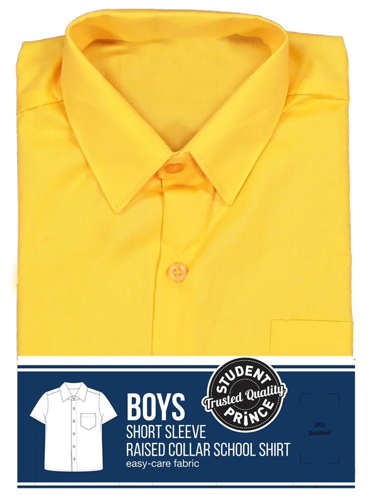 Short Sleeve Primary Raised Collar Shirt