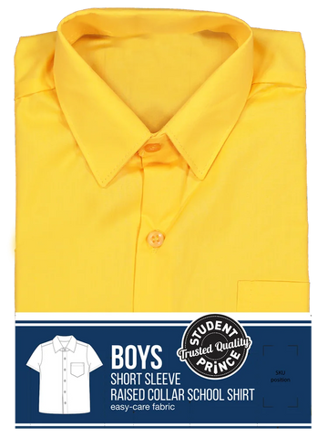 Short Sleeve Primary Raised Collar Shirt