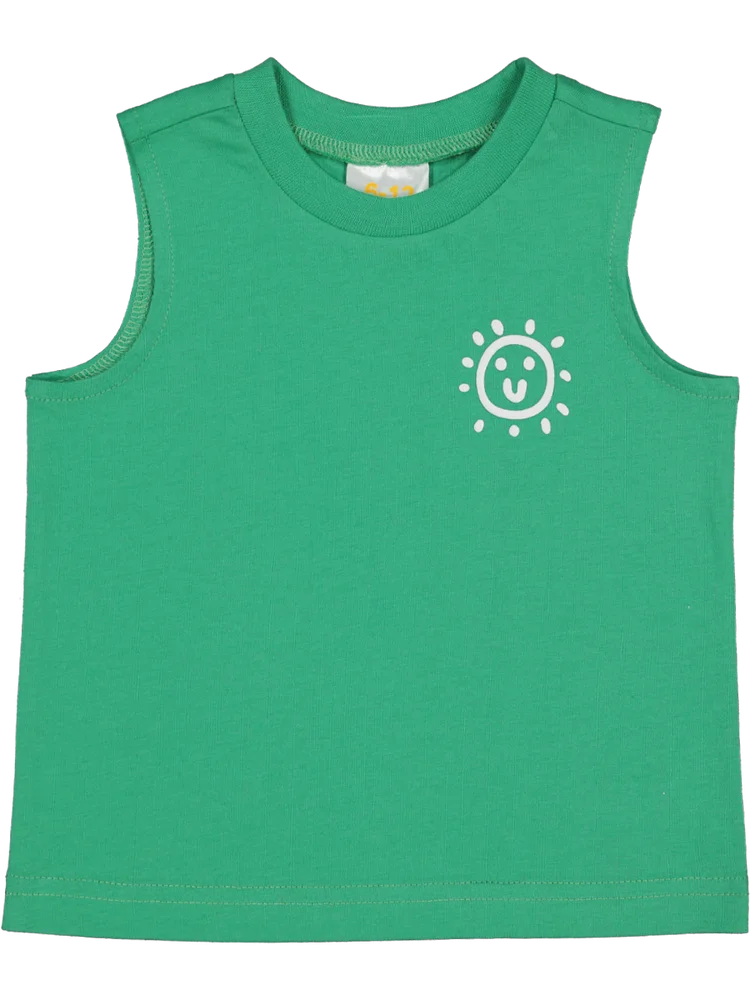 Green Graphic Vest