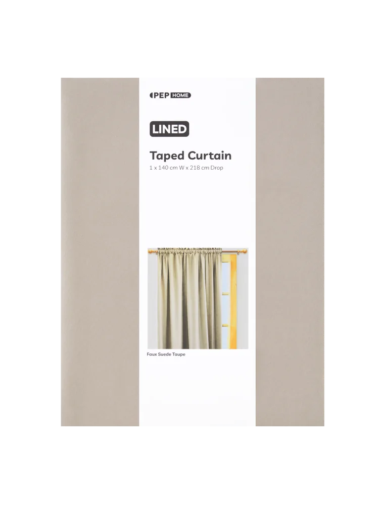 Natural Faux Lined Curtain (1)
