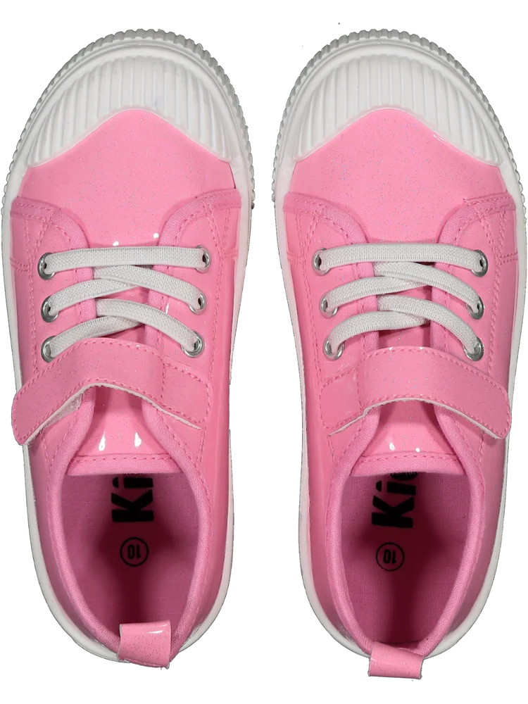 Pink Low Top Basic Sneakers (2)