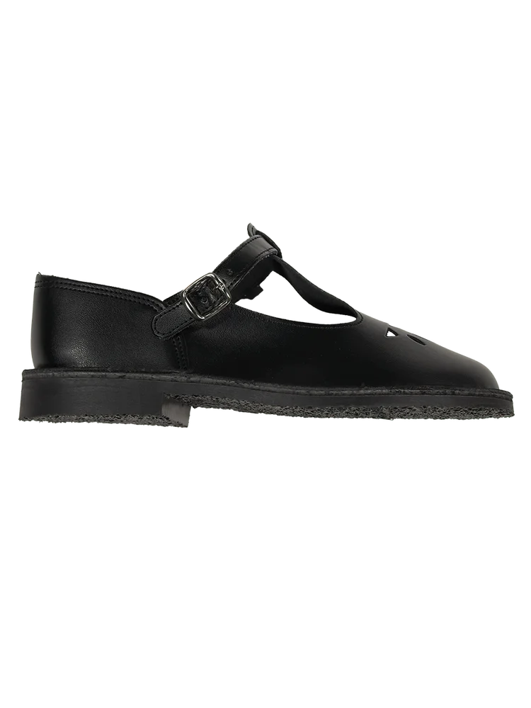 Girls Synthetic Stitchdown School Shoe