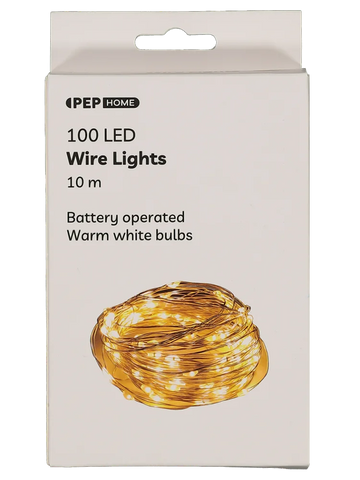 100 Bulb Coppertone Led Wire Lights