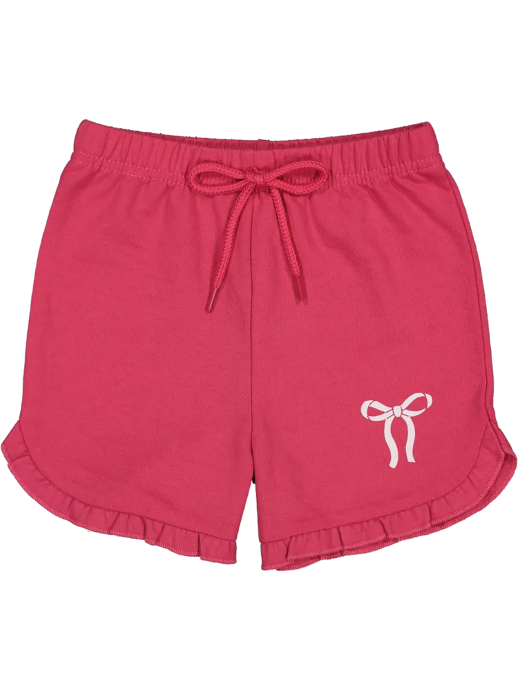 Pink Flared Shorts