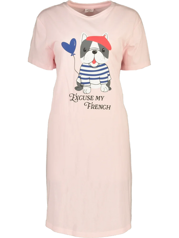 Pink Graphic Sleep Shirt