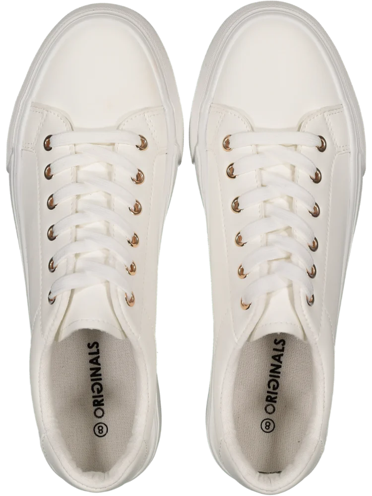 White Lace Up Sneakers (2)