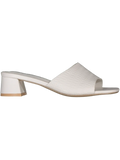 Matte White Mule Heel