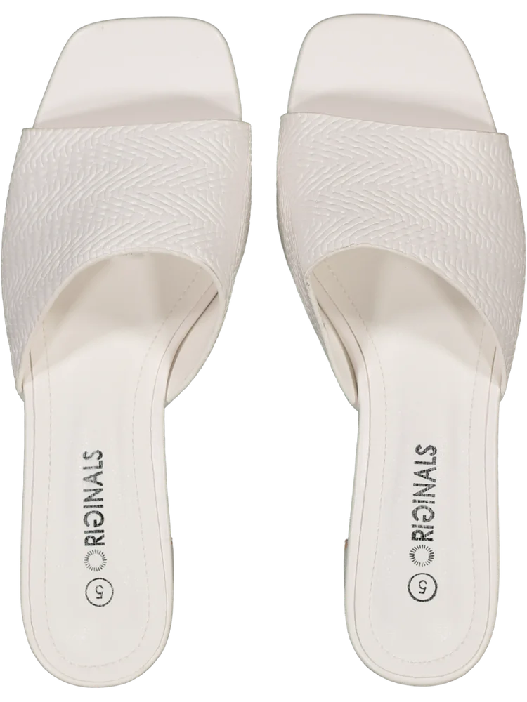 Matte White Mule Heel (2)