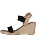 Black Wedge Sandals