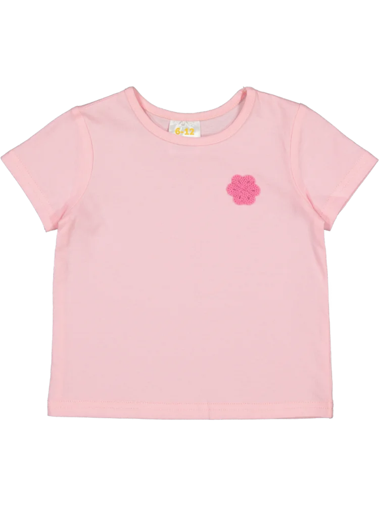 Pink Embroidered T-Shirt