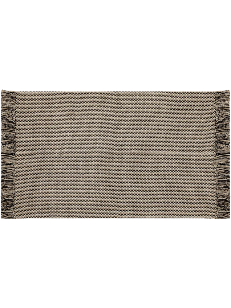 Budget Rugs Medium Beige And Black