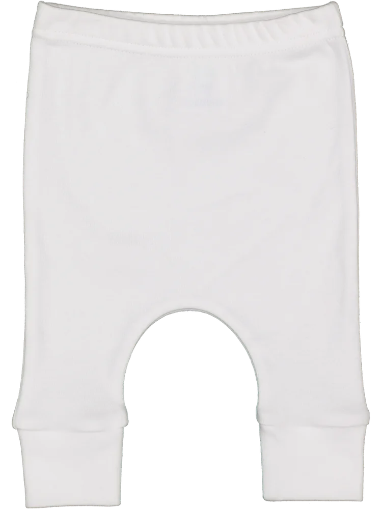 White Cuffed Leggings