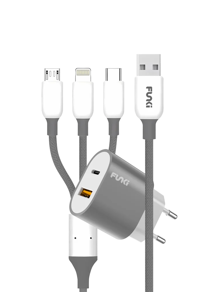 Funki Charger Plus 3 In 1 Cable