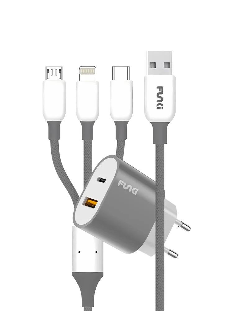 Funki Charger Plus 3 In 1 Cable