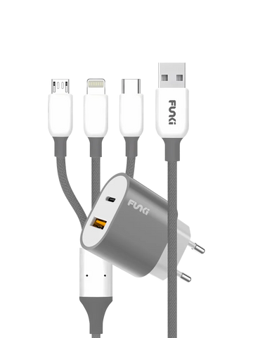 Funki Charger Plus 3 In 1 Cable