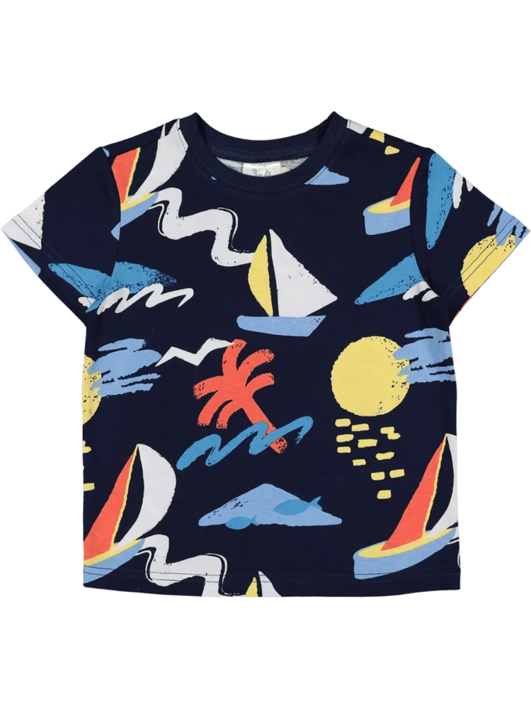 Navy Graphic T-Shirt