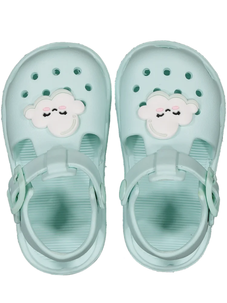 Blue Strapped Moulded Sandals