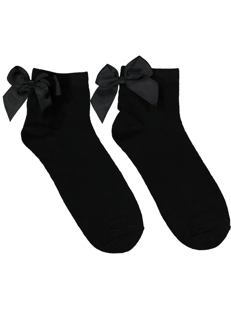Black Bow Fashion Socks