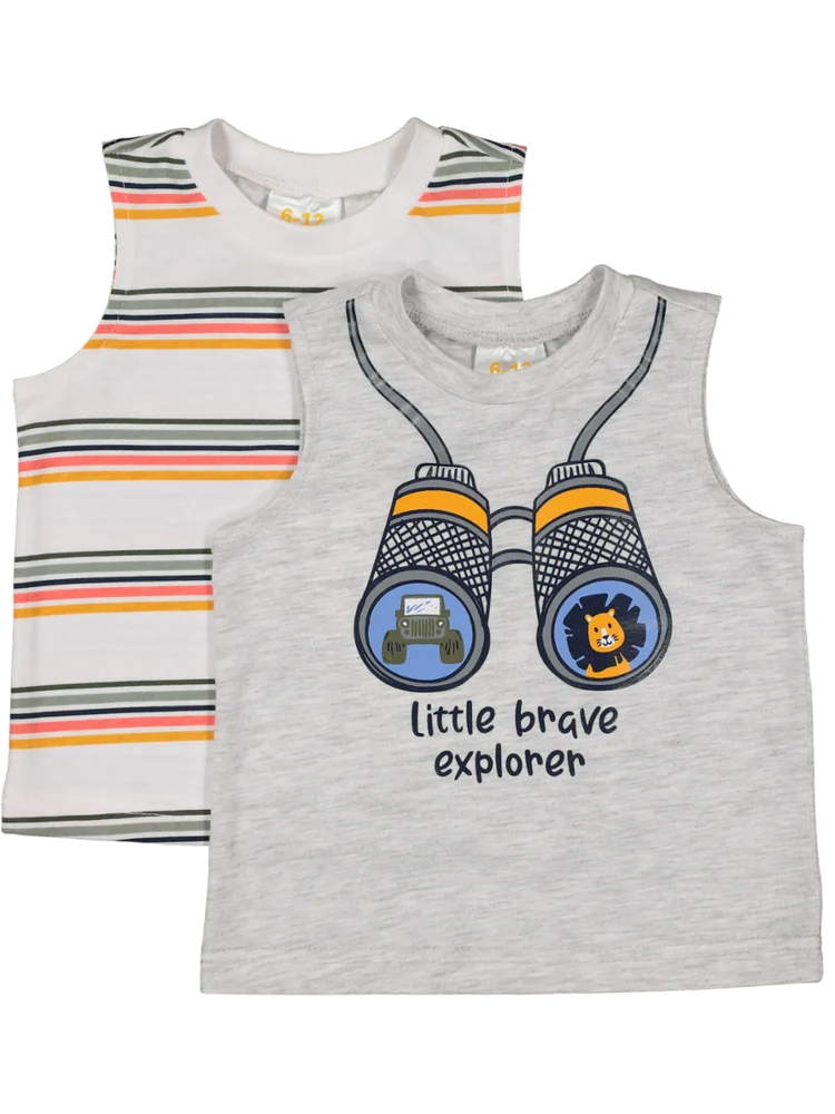 2 Pack Printed Vests