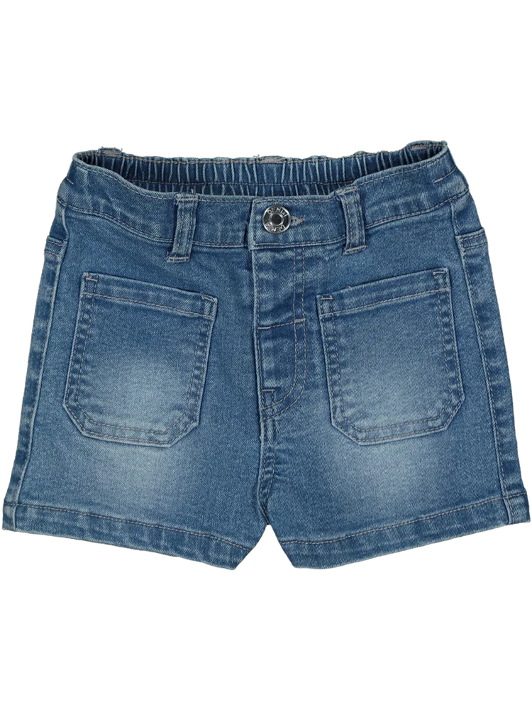 Pocketed Denim Shorts