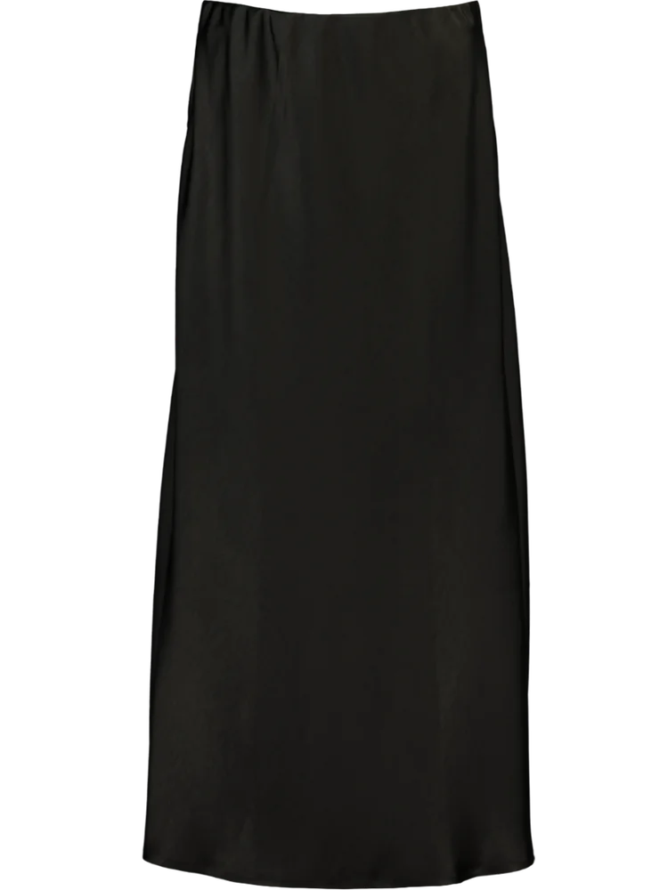 Black Long Smart Skirt