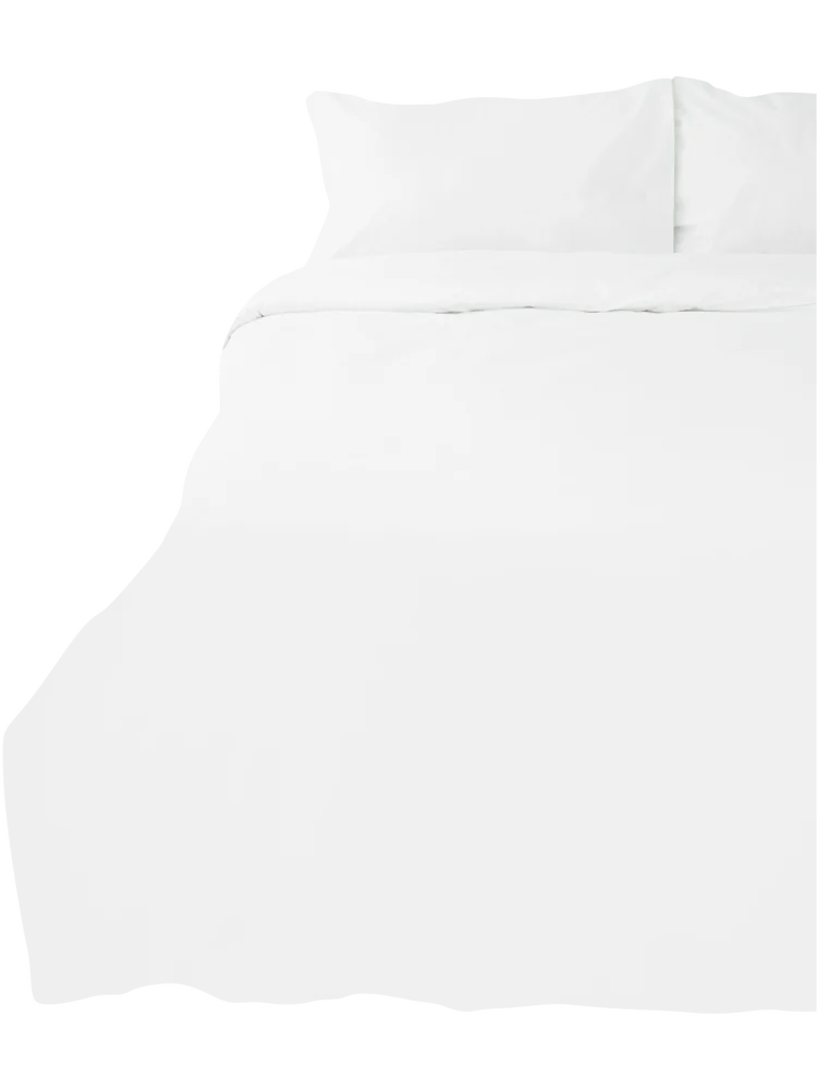 Cotton Rich Percale Duvet Cover Set Double