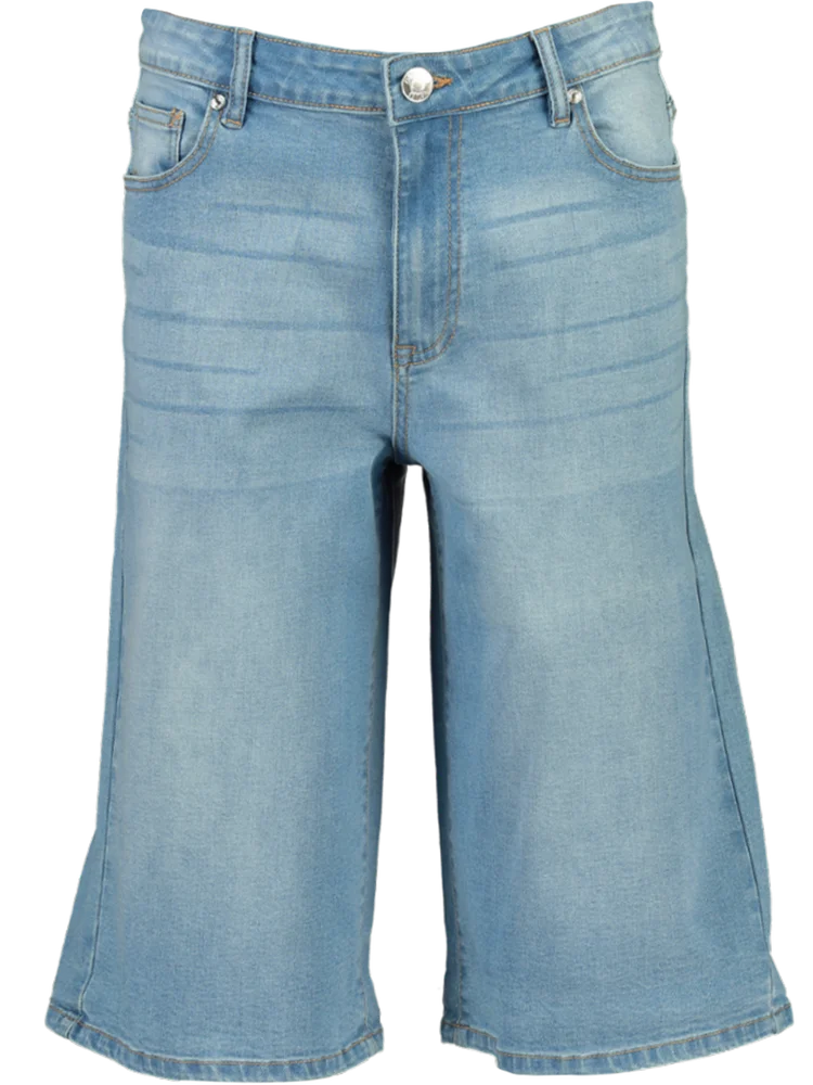 Acid Wash Denim Shorts