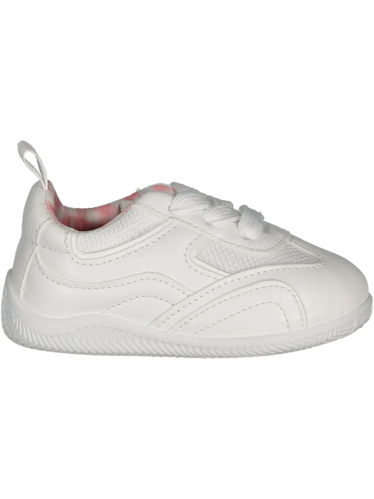 White Pull On Sneakers