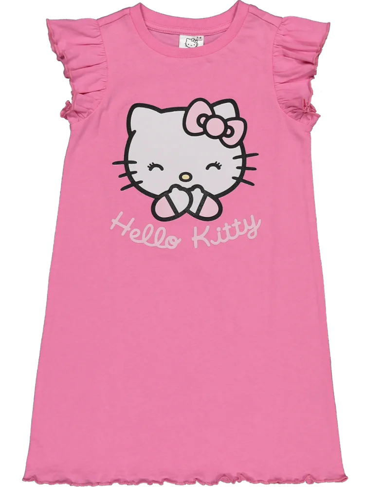 Hello Kitty Pink Flared Sleep Shirt