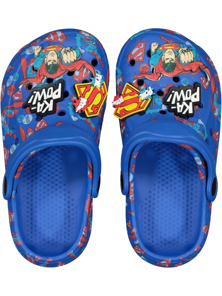 Superman Blue Moulded Sandals