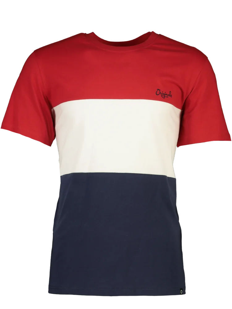 Stripe Embroidered T-Shirt