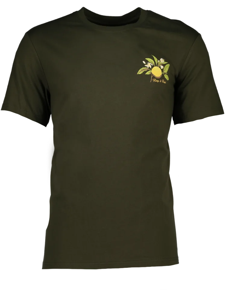 Olive Green Embroidered T-Shirt