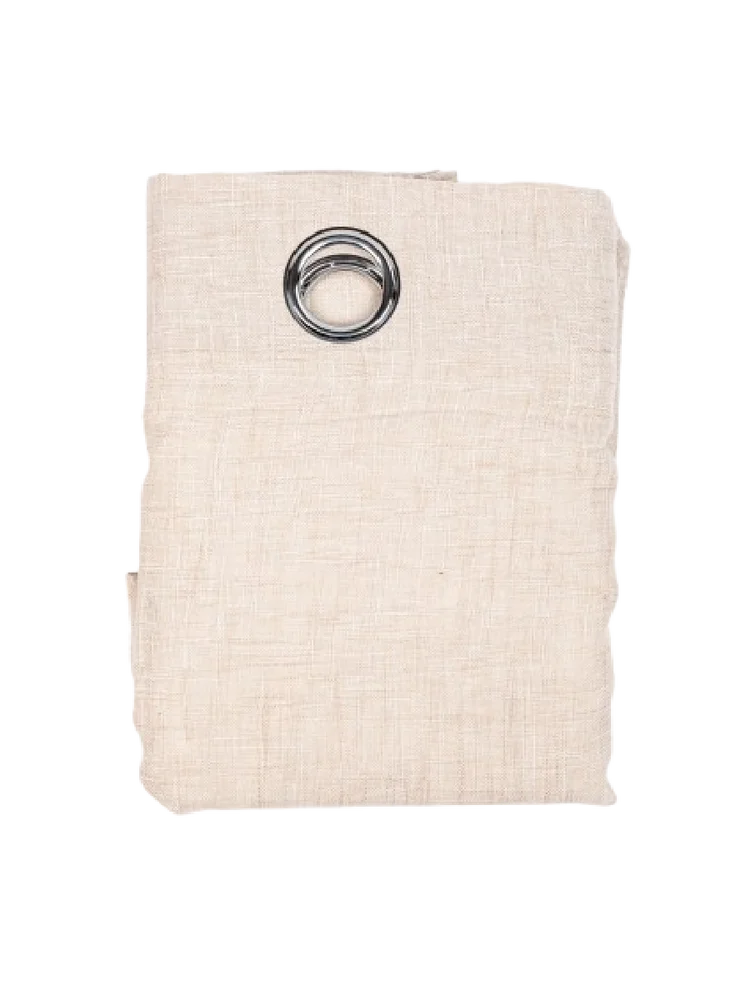 Natural Lined Eyelet Curtain (2)