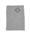 Grey Unlined Eyelet Curtain (2)