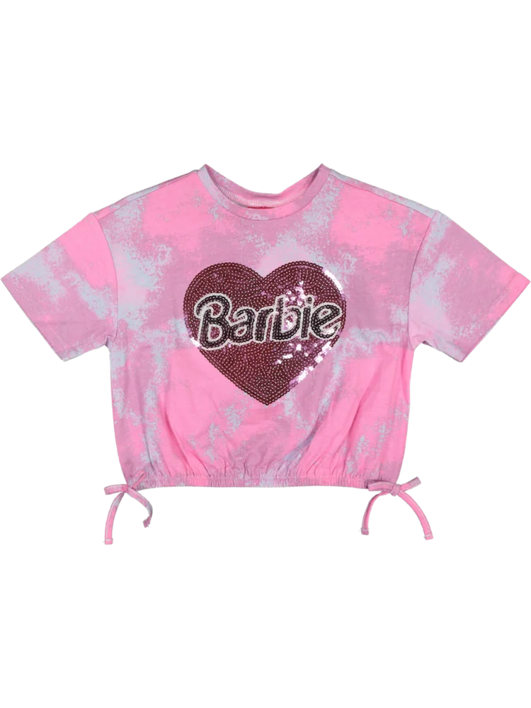 Barbie Sparkle Heart Crop Top