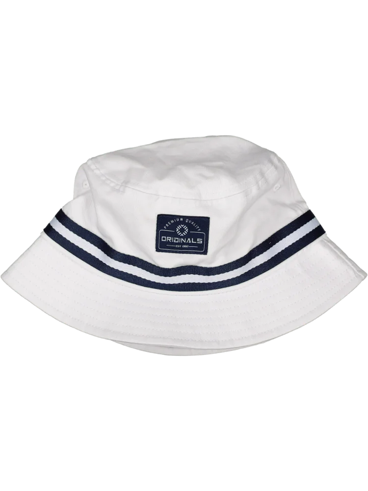 White And Blue Bucket Hat