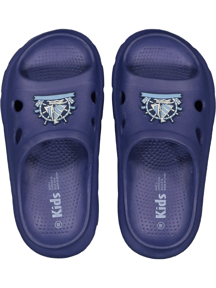 Purple Moulded Slider Sandals