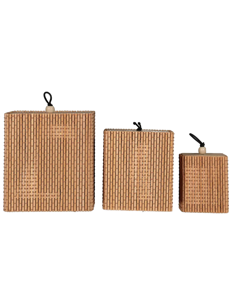 Bamboo 3 Holder Storage Set