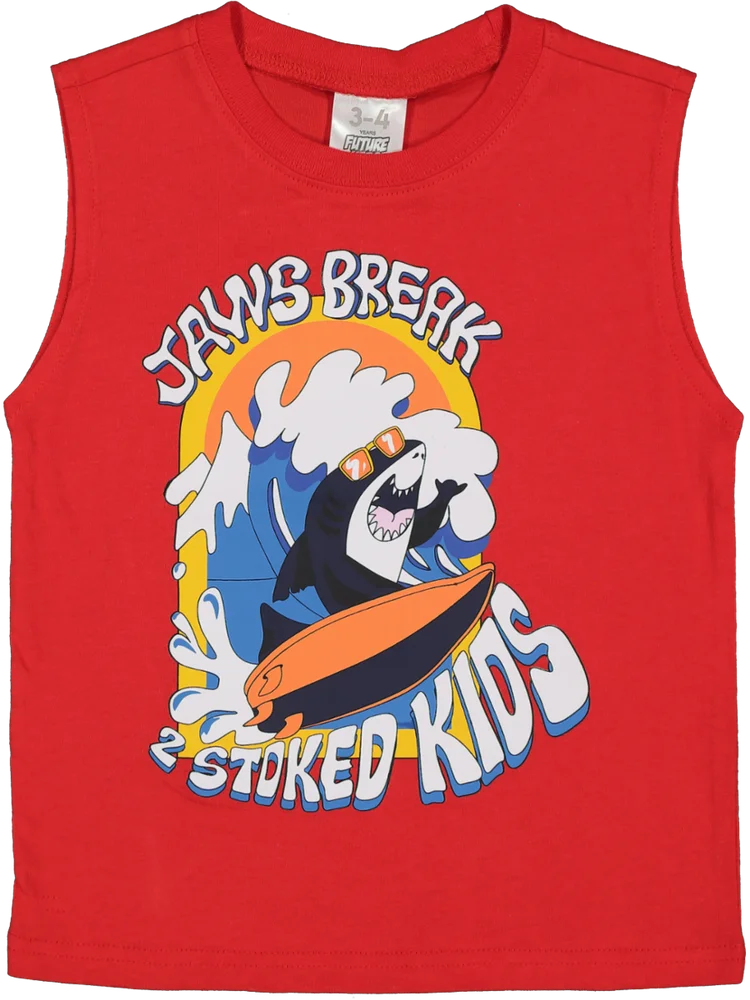 Red Graphic Tank Top