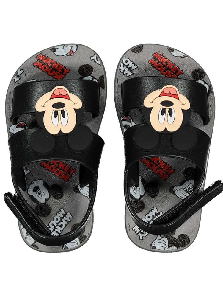 Mickey Mouse Black Sandals