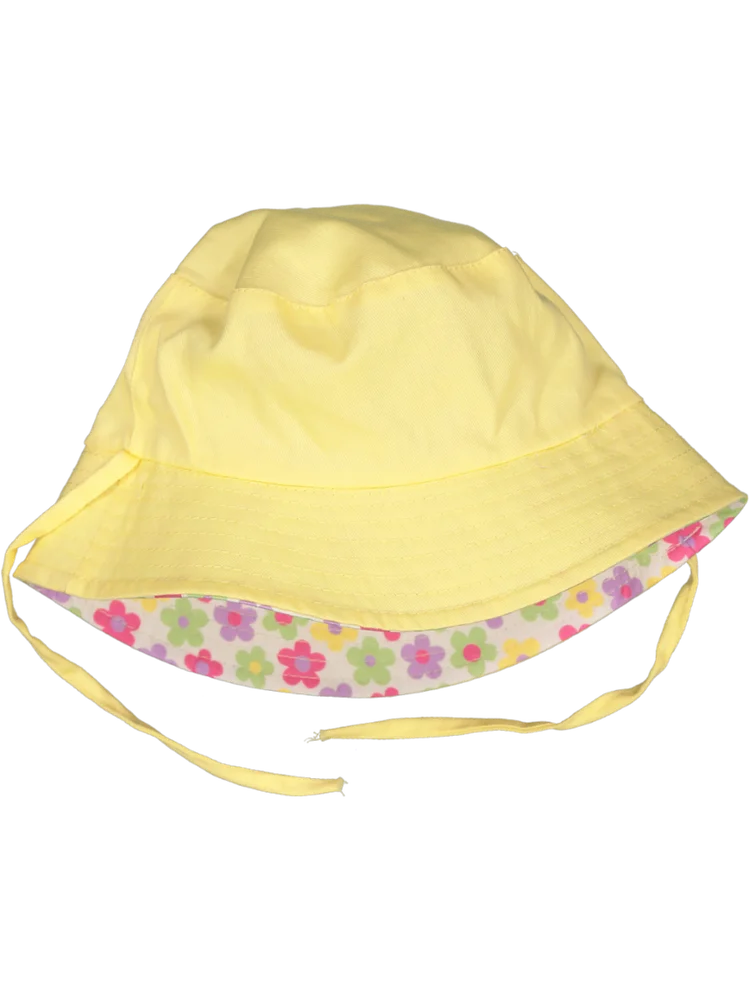 Yellow Reversible Bucket Hat