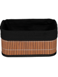 Medium Black Bamboo Storage Basket (3)