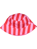 Pink Striped Reversible Bucket Hat