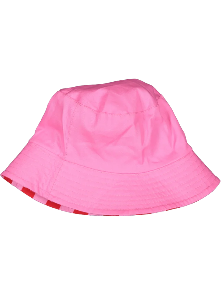 Pink Striped Reversible Bucket Hat (1)