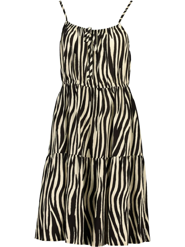 Zebra Stripes Midi Dress